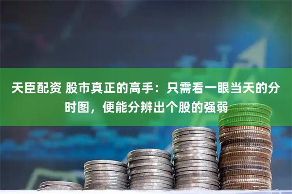 天臣配资 股市真正的高手：只需看一眼当天的分时图，便能分辨出个股的强弱